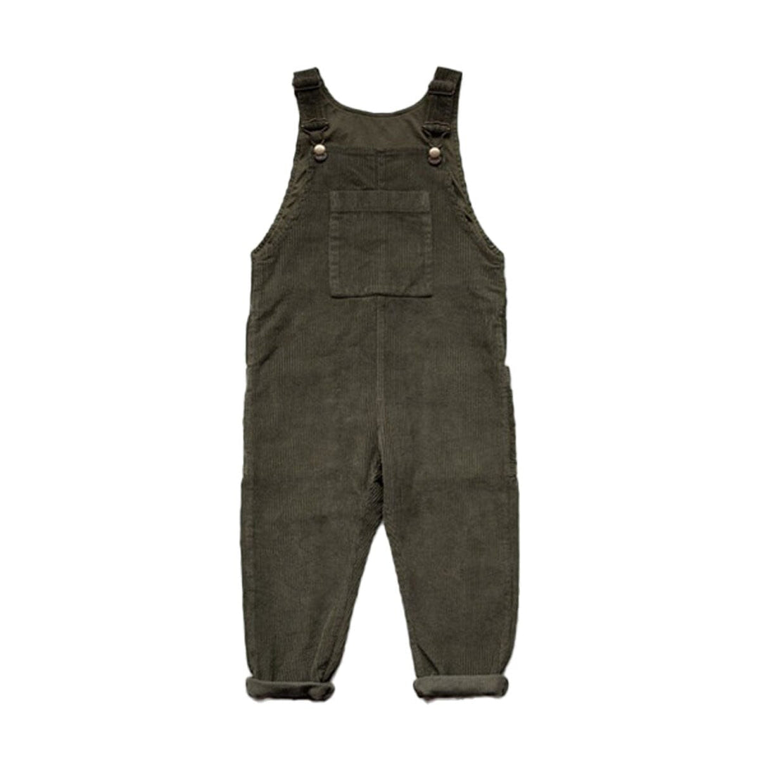 The Wild and Free Cord Dungaree Overall - Olive One Pieces The Simple Folk 