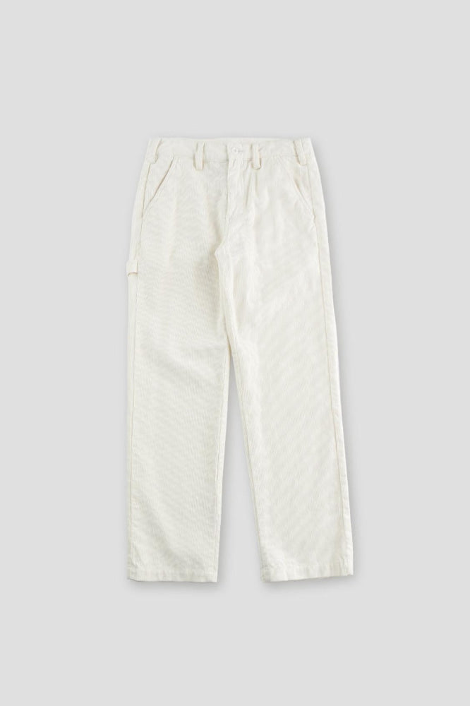 Corduroy Carpenter Pant - Winter White - Pants