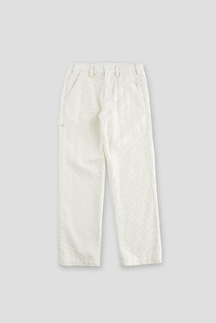 Corduroy Carpenter Pant - Winter White - Pants