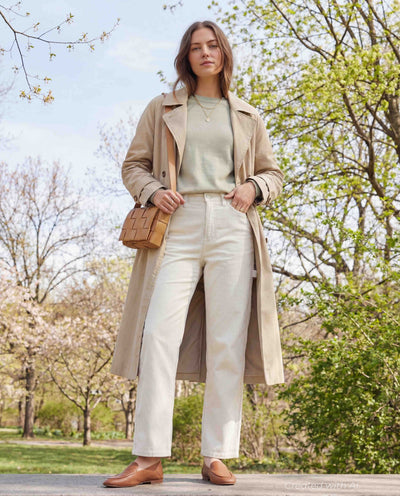 Corduroy Carpenter Pant - Winter White - Pants