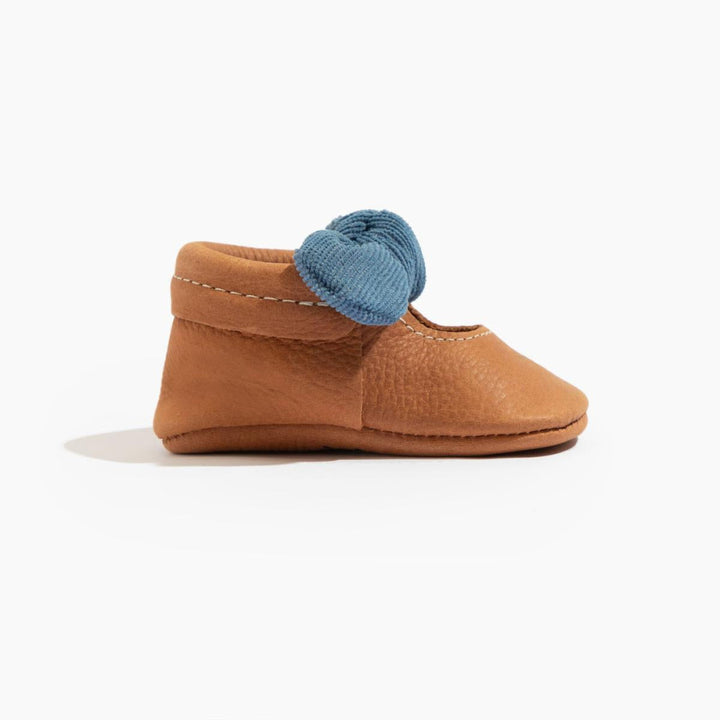 Corduroy Cowgirl Knotted Bow Baby Shoe - ’Flats - Baby Kids Adult All’