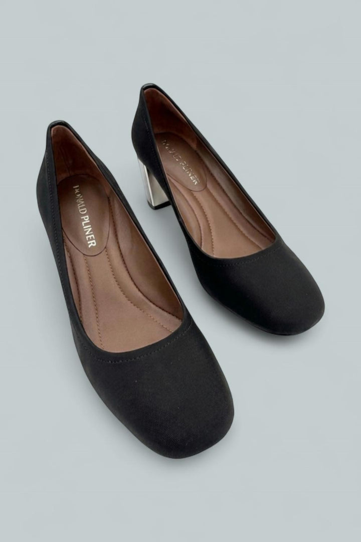Corin Mid Heel Pumps - Black - Heels