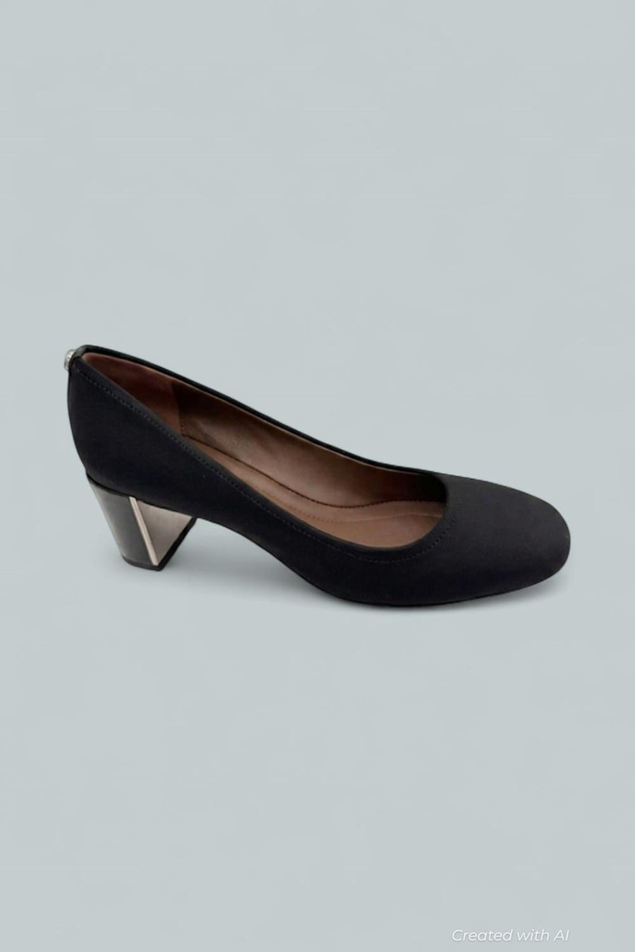 Corin Mid Heel Pumps - Black - Heels