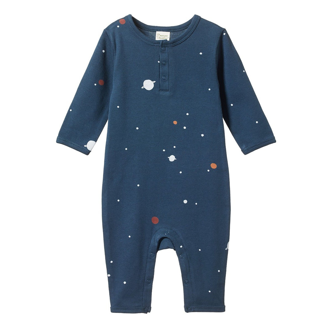 Henley Pajama Suit - Cosmic Print Sleep + Lounge Nature Baby 