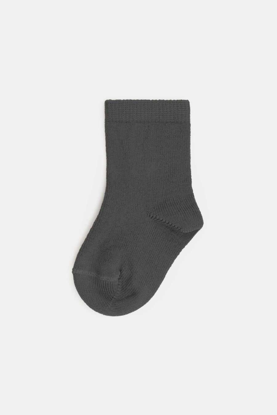 Cotton anklet baby socks - Dark grey - Socks