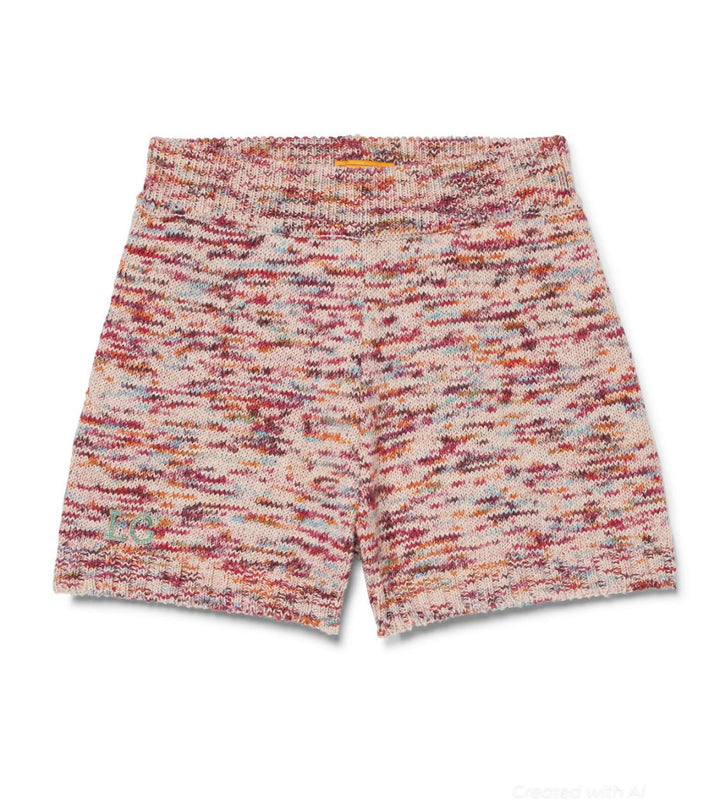 Cotton Bardot Shorts - Pink Multi - Shorts