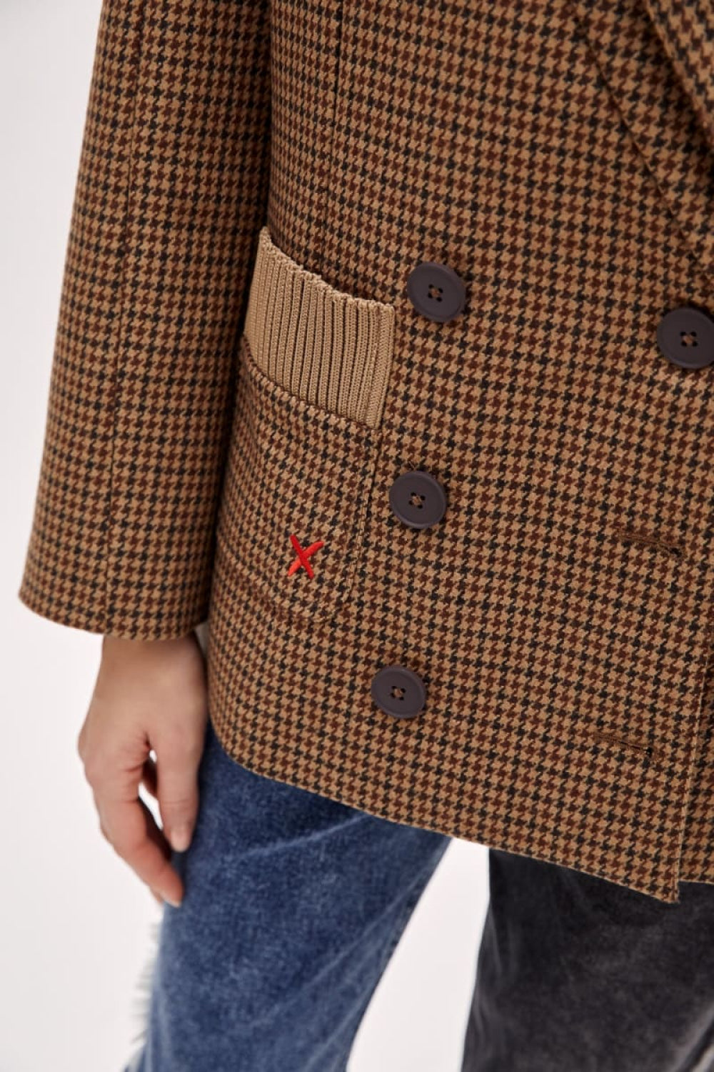 Cotton Big Shoulder Women Blazer Jacket - Blazer