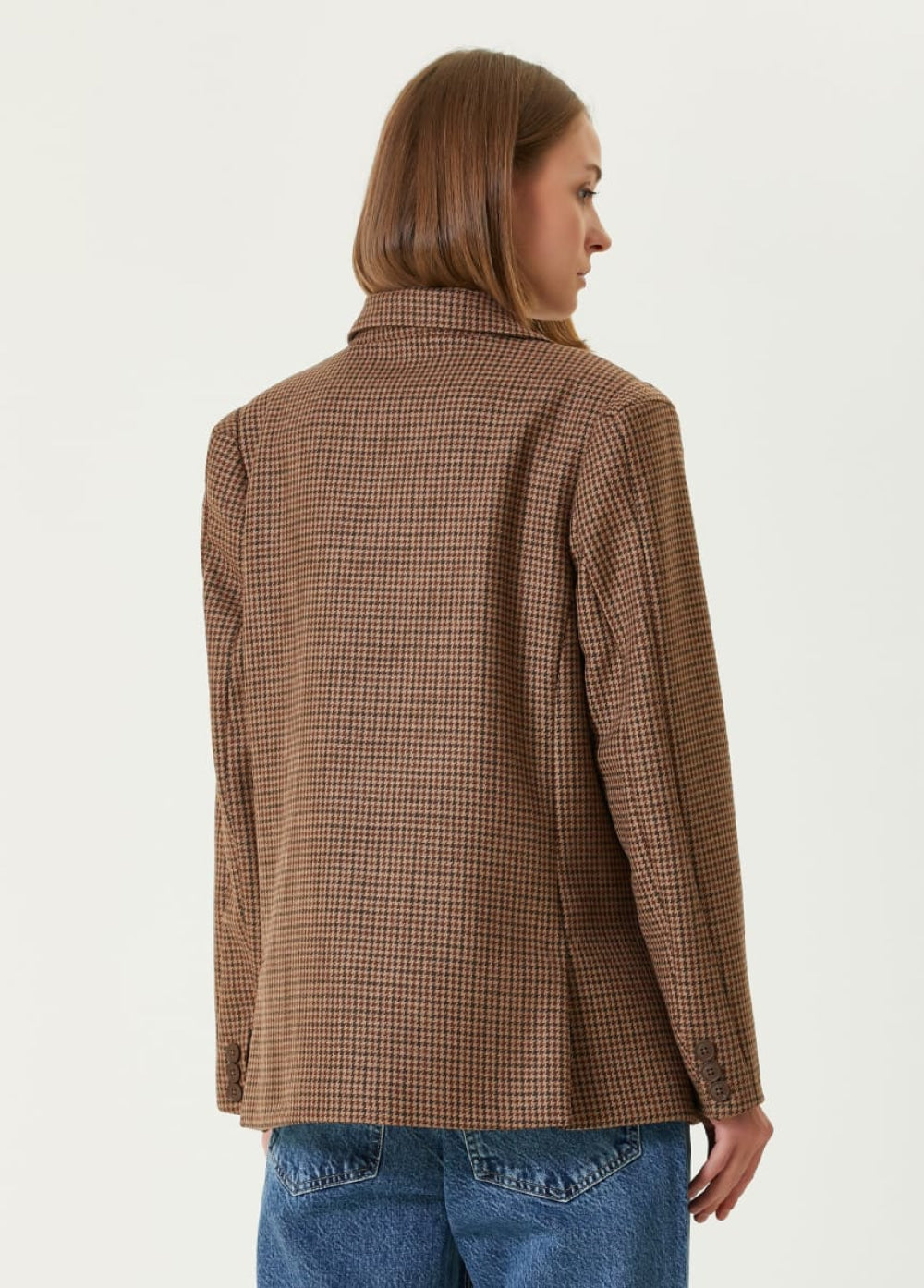 Cotton Big Shoulder Women Blazer Jacket - Blazer