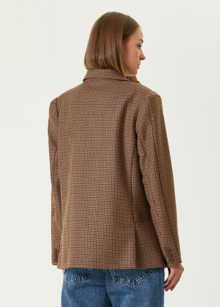 Cotton Big Shoulder Women Blazer Jacket - Blazer