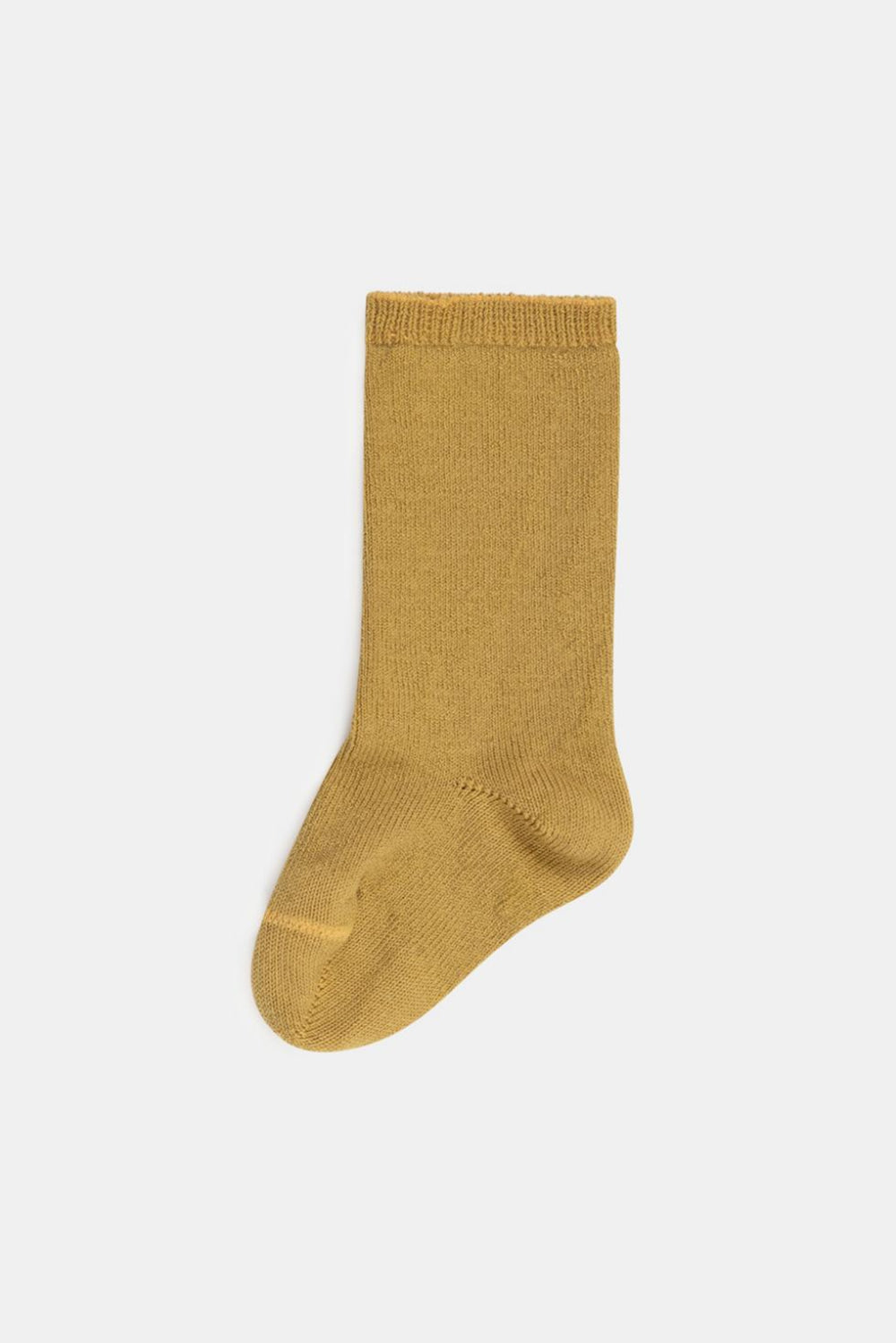 Cotton calf baby socks - Mustard - Socks