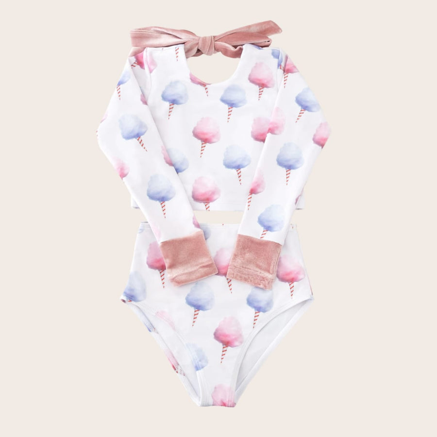 Cotton Candy Two Piece Long Sleeve - Two Piece Swim