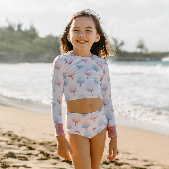 Cotton Candy Two Piece Long Sleeve - Two Piece Swim