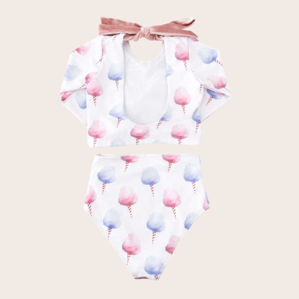 Cotton Candy Two Piece Long Sleeve - Two Piece Swim