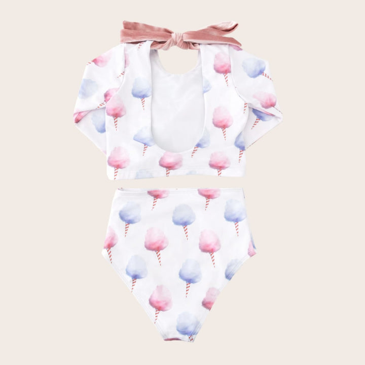 Cotton Candy Two Piece Long Sleeve - Two Piece Swim