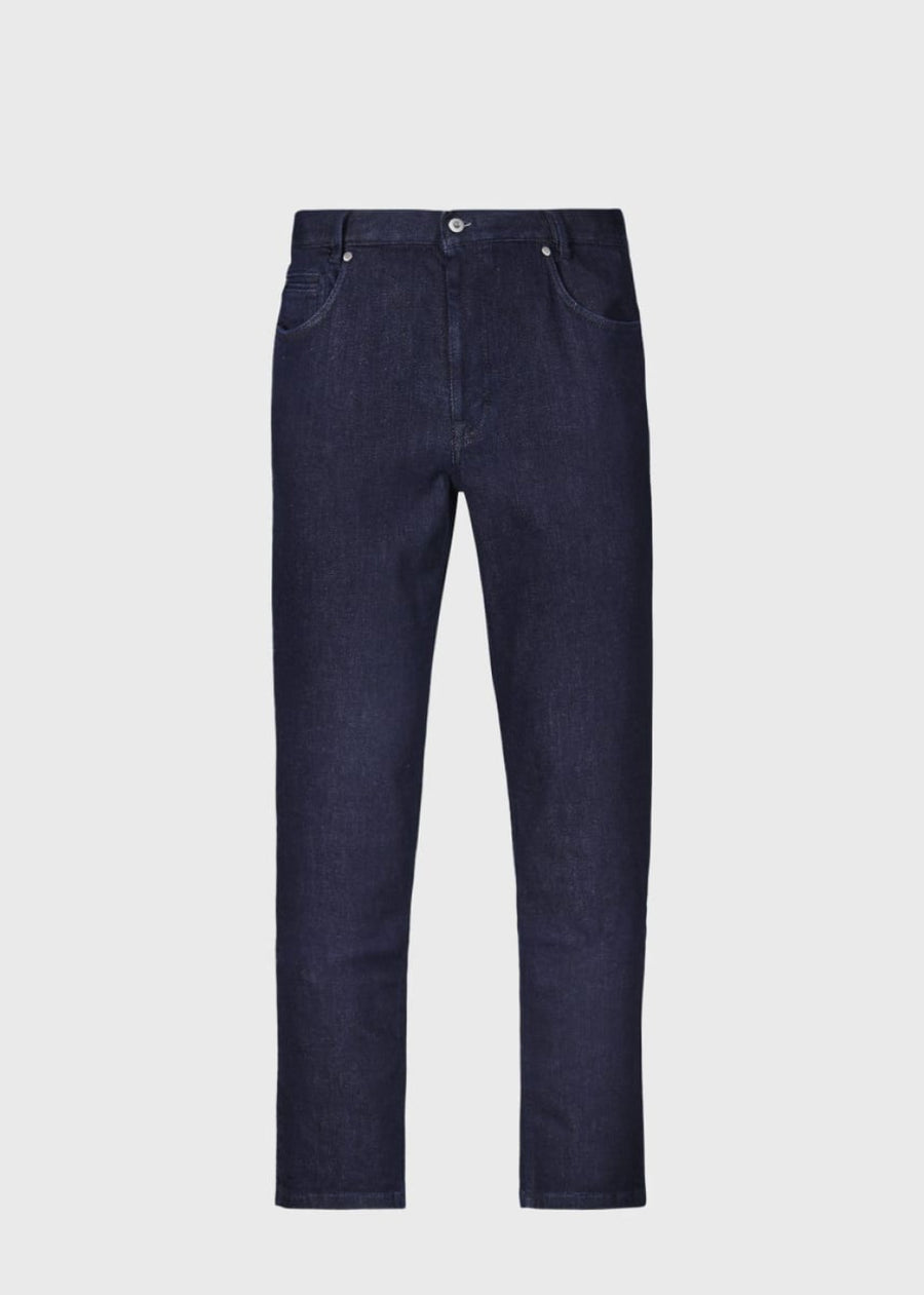Cotton & Cashmere Denim Pant - Dark Denim - jeans - baby
