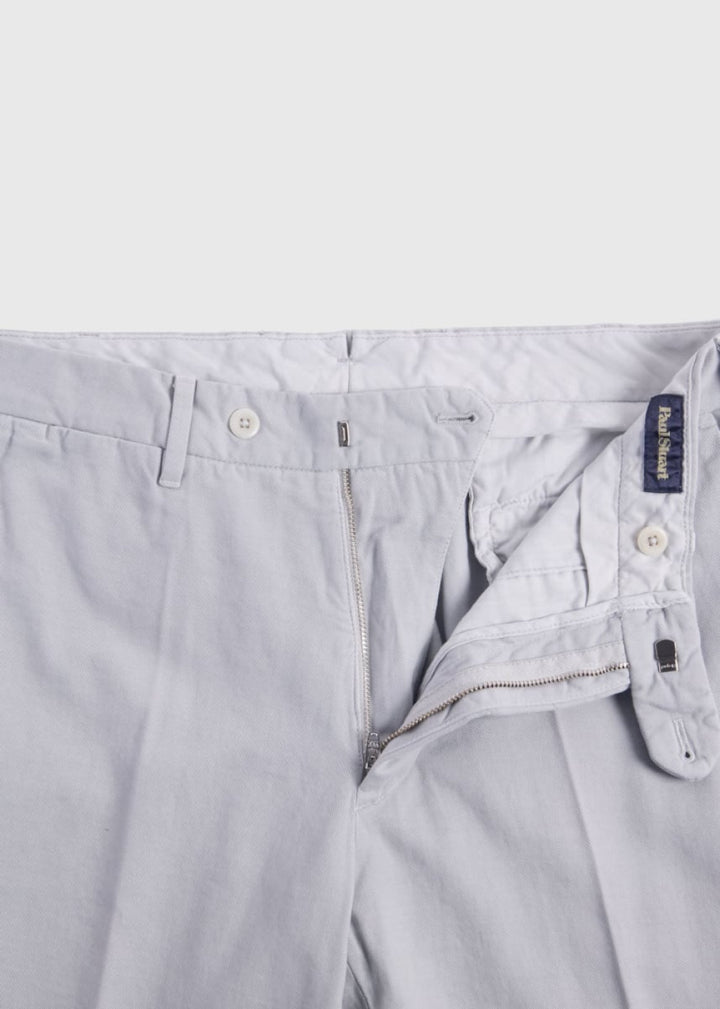 Cotton & Cashmere Trouser - Light Grey - Trouser