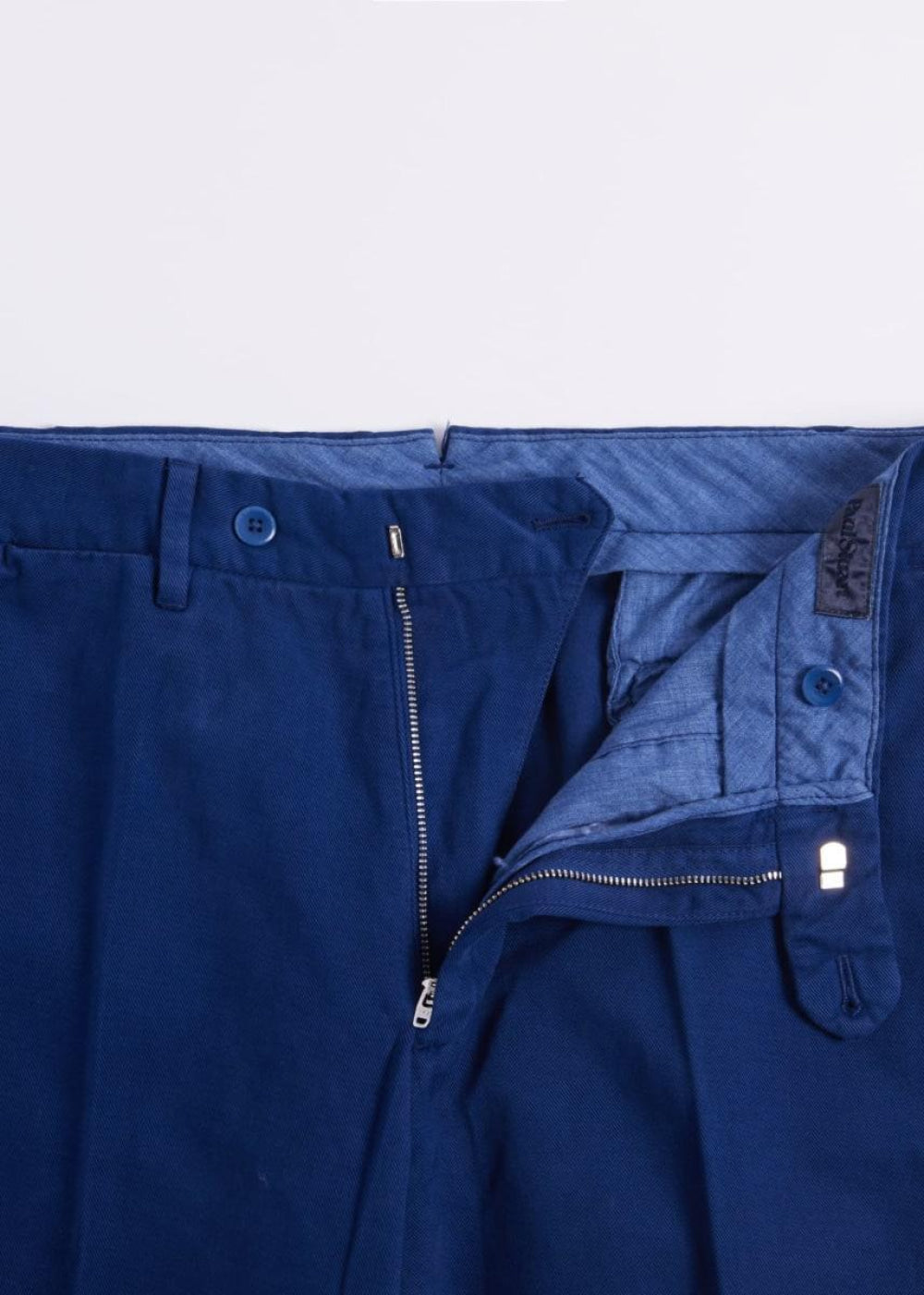 Cotton & Cashmere Trouser - Navy - Trouser
