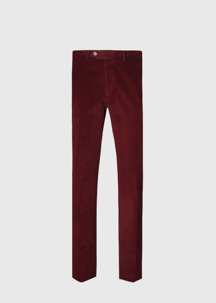 Cotton Corduroy Newton Pant - Cranberry - Trouser