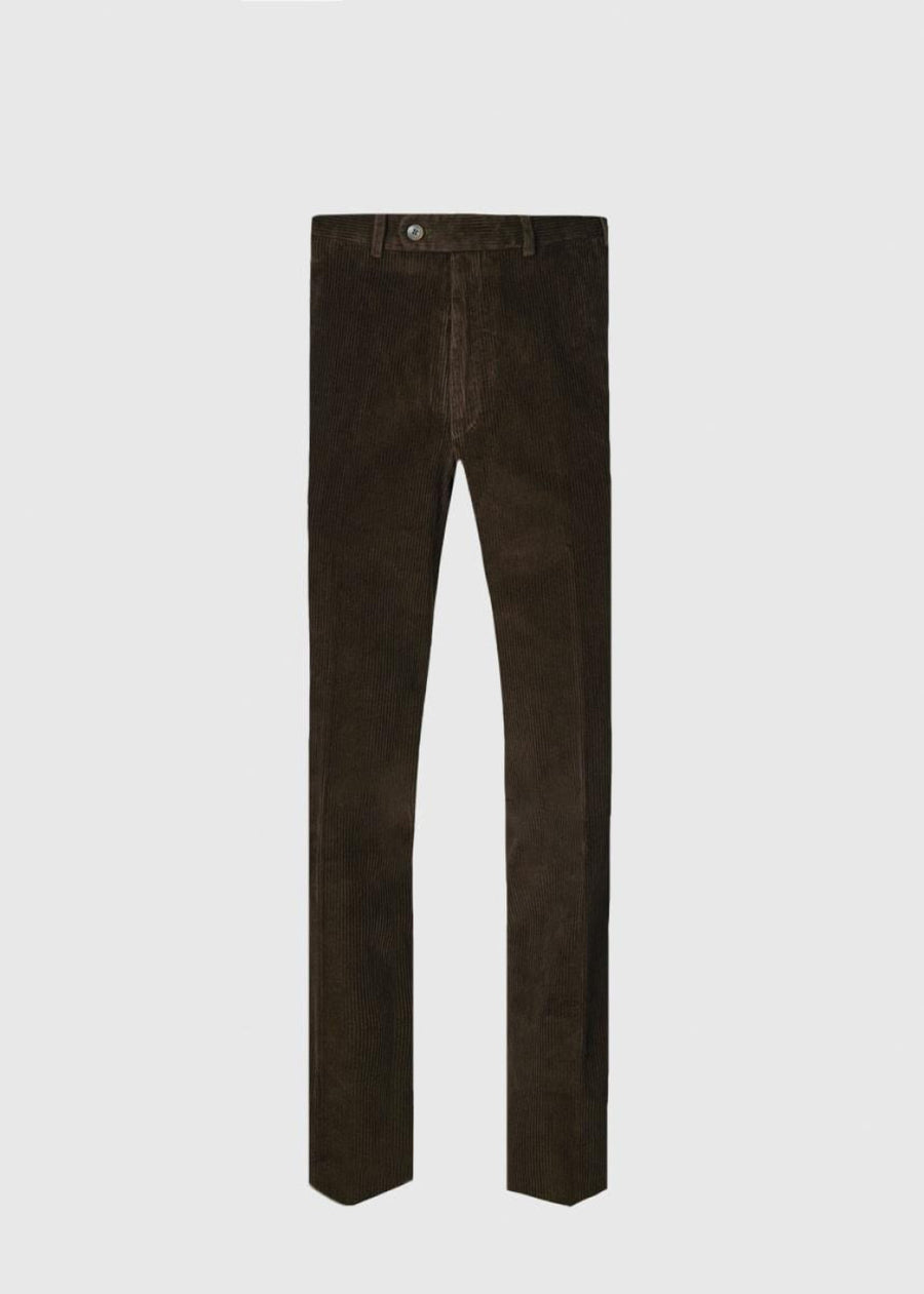 Cotton Corduroy Newton Pant - Dark Brown - Trouser