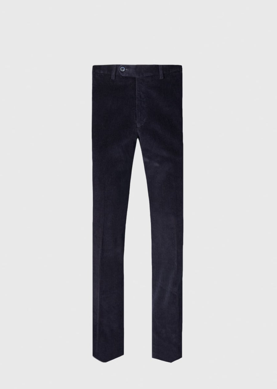 Cotton Corduroy Pant - Navy - 42 (Long) - Pants