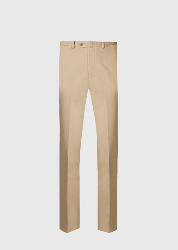 Cotton Double Breasted Suit - Tan - Suit