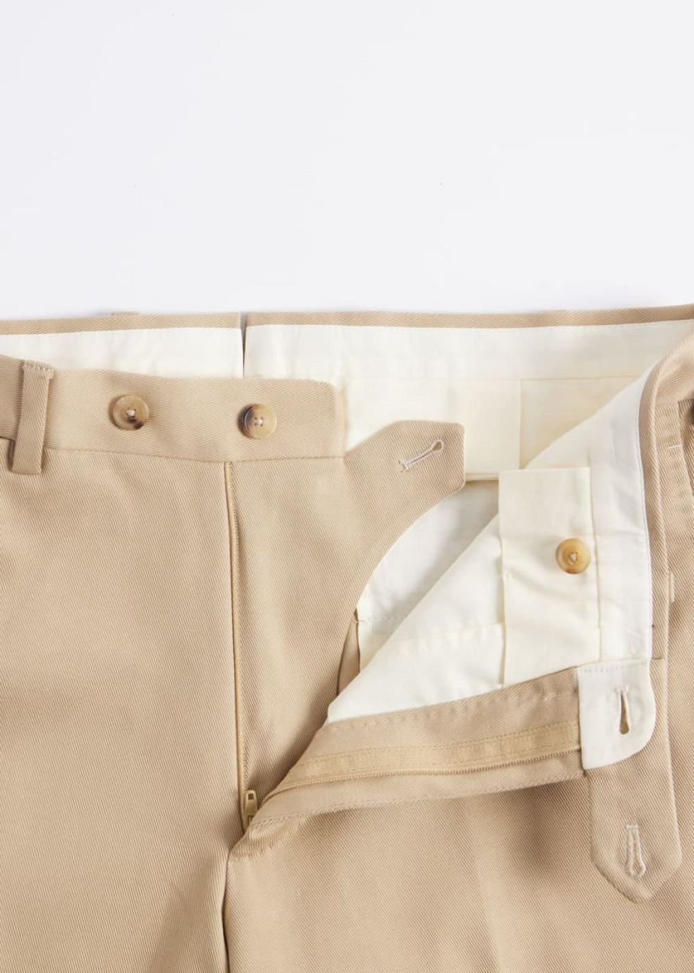 Cotton Double Breasted Suit - Tan - Suit