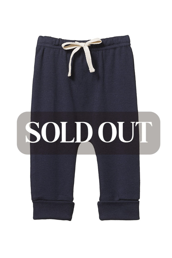 Cotton Drawstring Pants - Navy - FINAL SALE - Pants