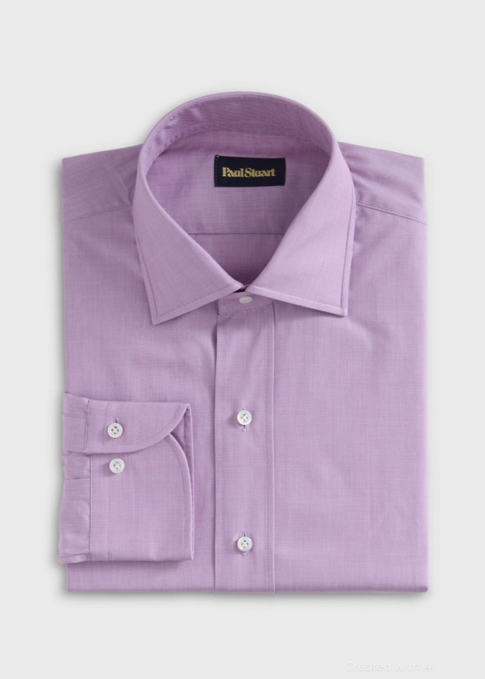 Cotton Dress Shirt - Plum - Dress Shirt
