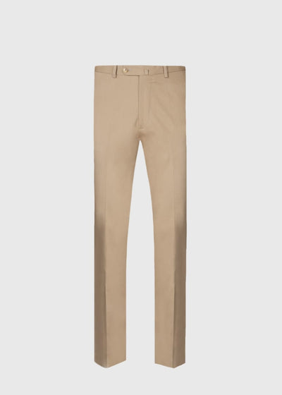 Cotton Dress Trouser - Camel - 42 - Trouser