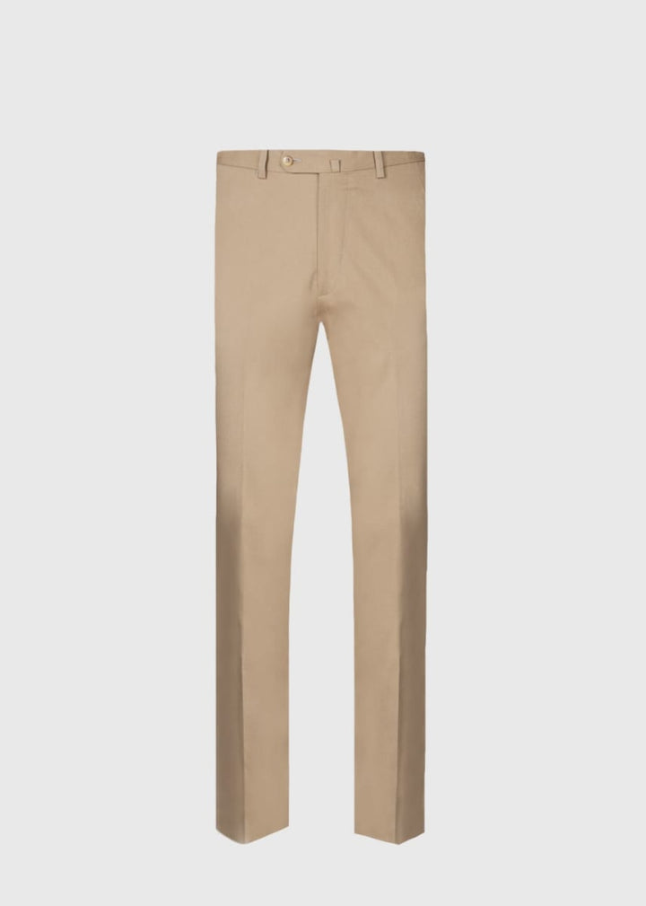 Cotton Dress Trouser - Camel - 42 - Trouser