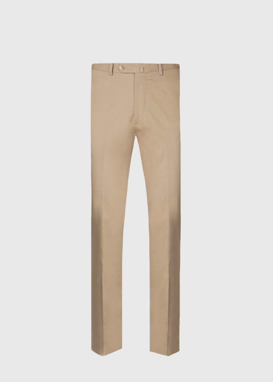 Cotton Dress Trouser - Camel - 42 - Trouser