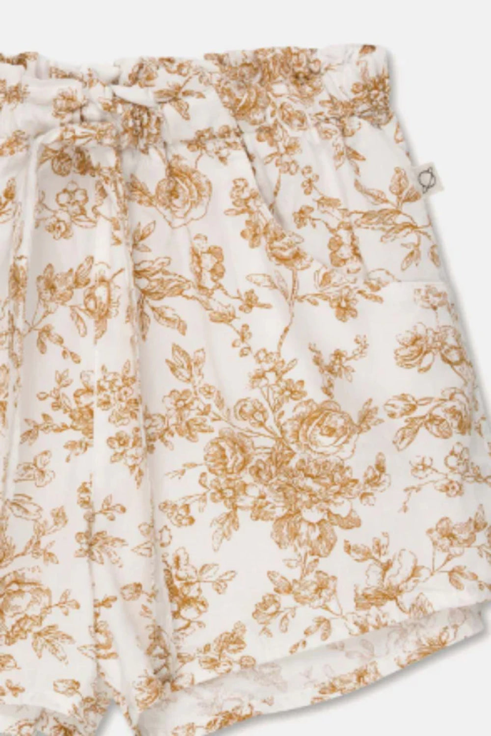 Cotton floral shorts - Ivory - Shorts