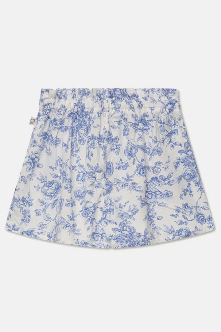 Cotton Floral Shorts - Ivory/Blue - 12Y - Shorts