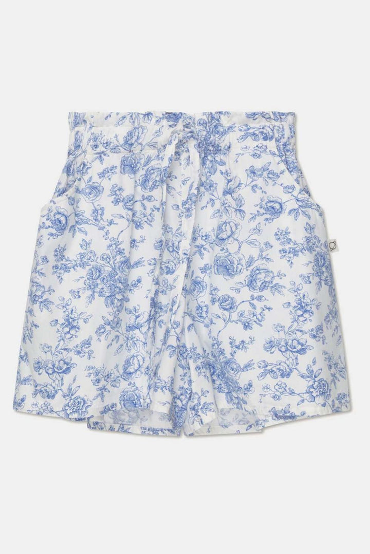 Cotton floral woman shorts - Ivory - Shorts