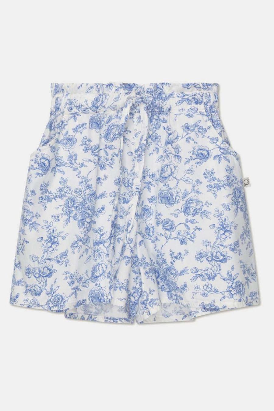 Cotton floral woman shorts - Ivory - Shorts