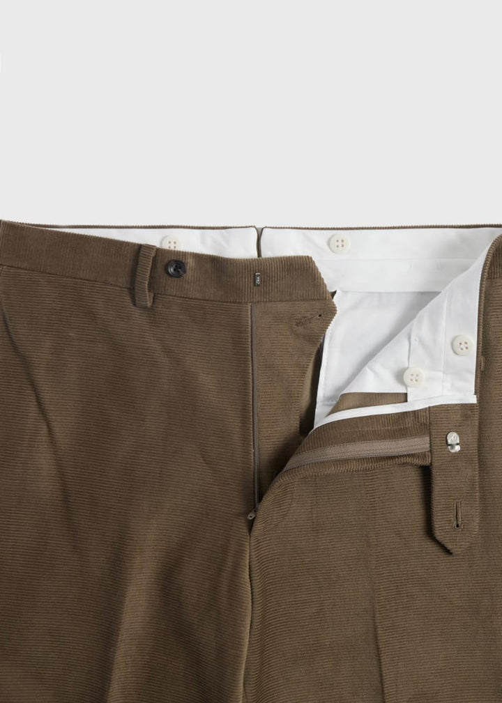 Cotton Horizontal Cord James Trouser - Light Olive - trouser - baby