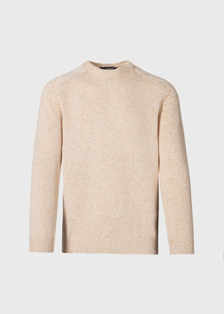 Cotton Melange Crewneck Sweater - Camel - XXL (46) - Sweater