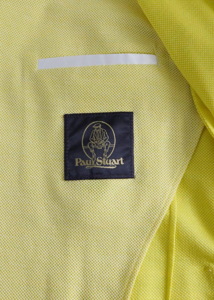Cotton Pique Jacket - Lemon - Blazer