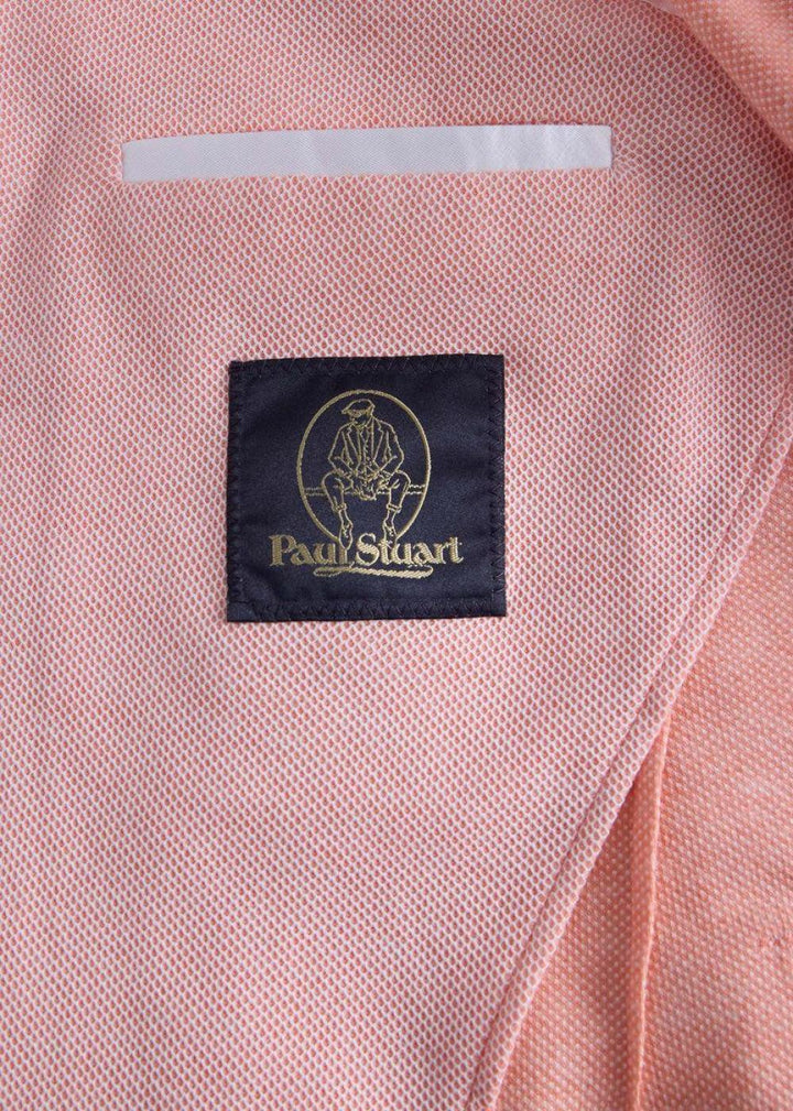 Cotton Pique Jacket - Peach - Blazer