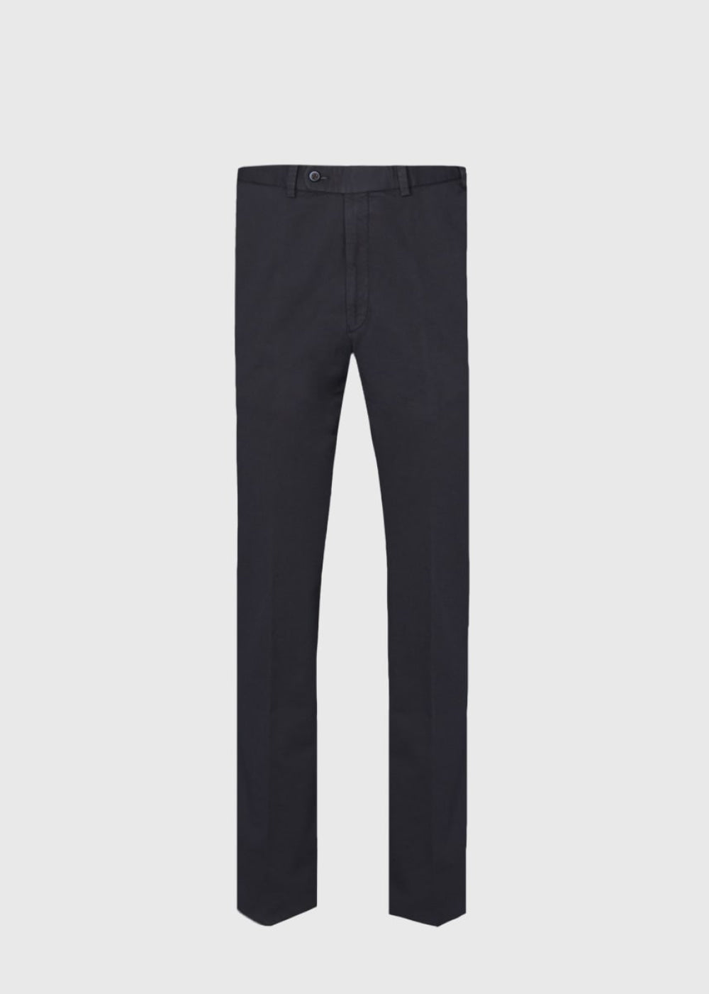 Cotton Plain Front Newton Pant - Navy - Trouser