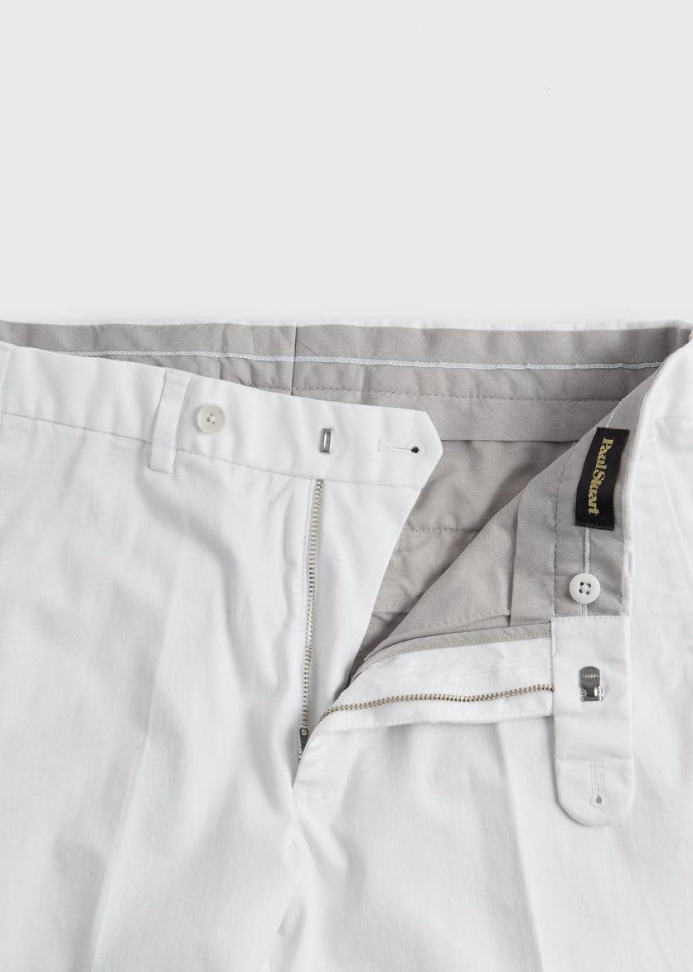 Cotton Plain Front Newton Pant - White - 38 - Trouser