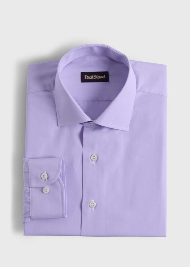 Cotton Solid Shirt - Lilac - Collared Shirt