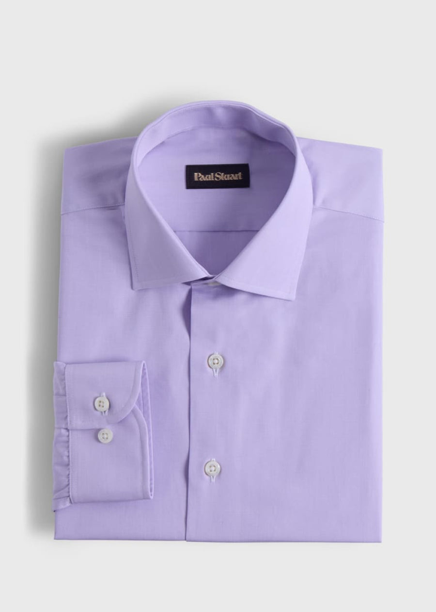 Cotton Solid Shirt - Lilac - Collared Shirt