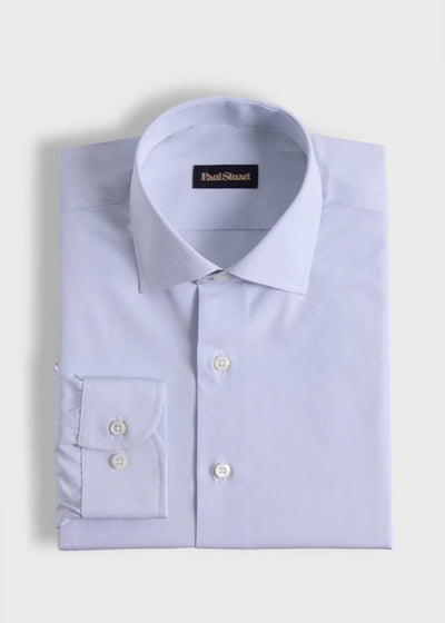 Cotton Solid Shirt - Silver - Collared Shirt