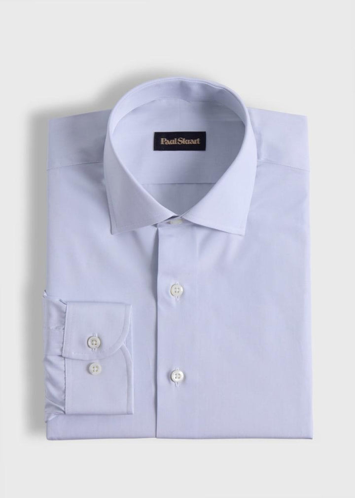 Cotton Solid Shirt - Silver - Collared Shirt