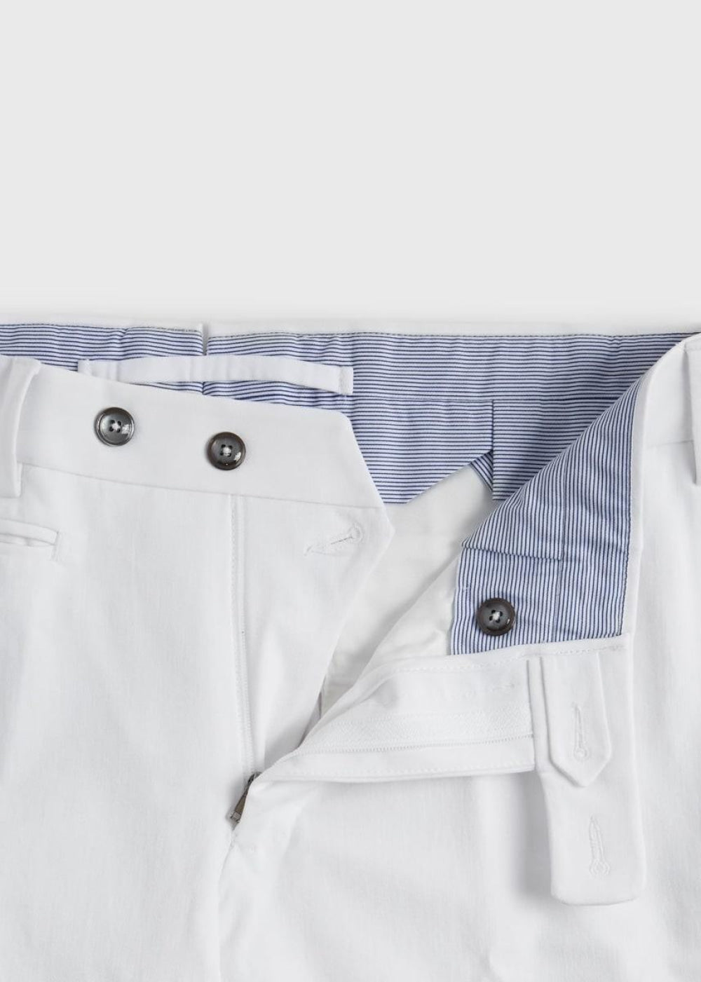 Cotton Stretch Pant - White - Trouser