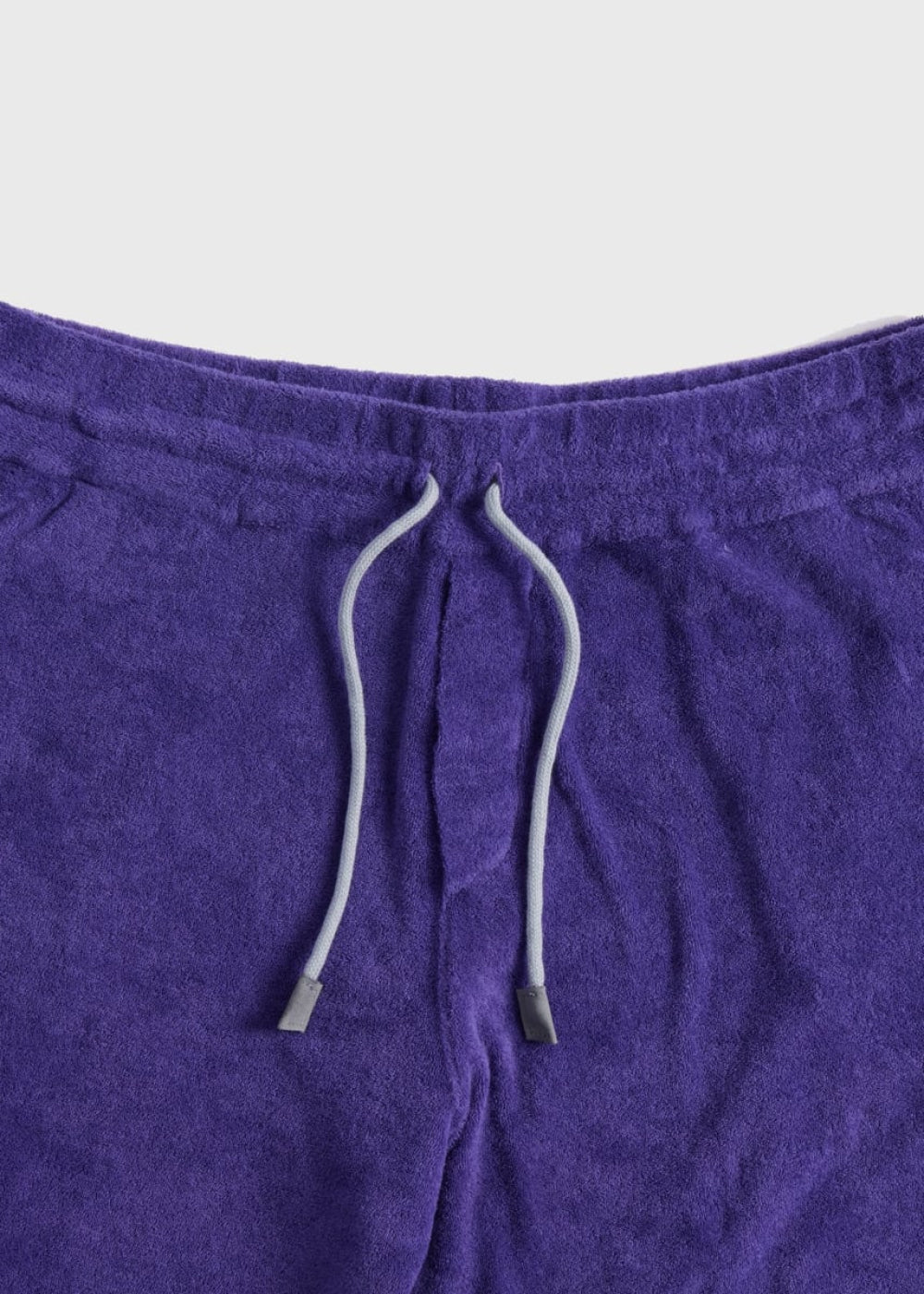 Cotton Terry Cloth Drawstring Short - Purple - S (38) - Bermuda Short