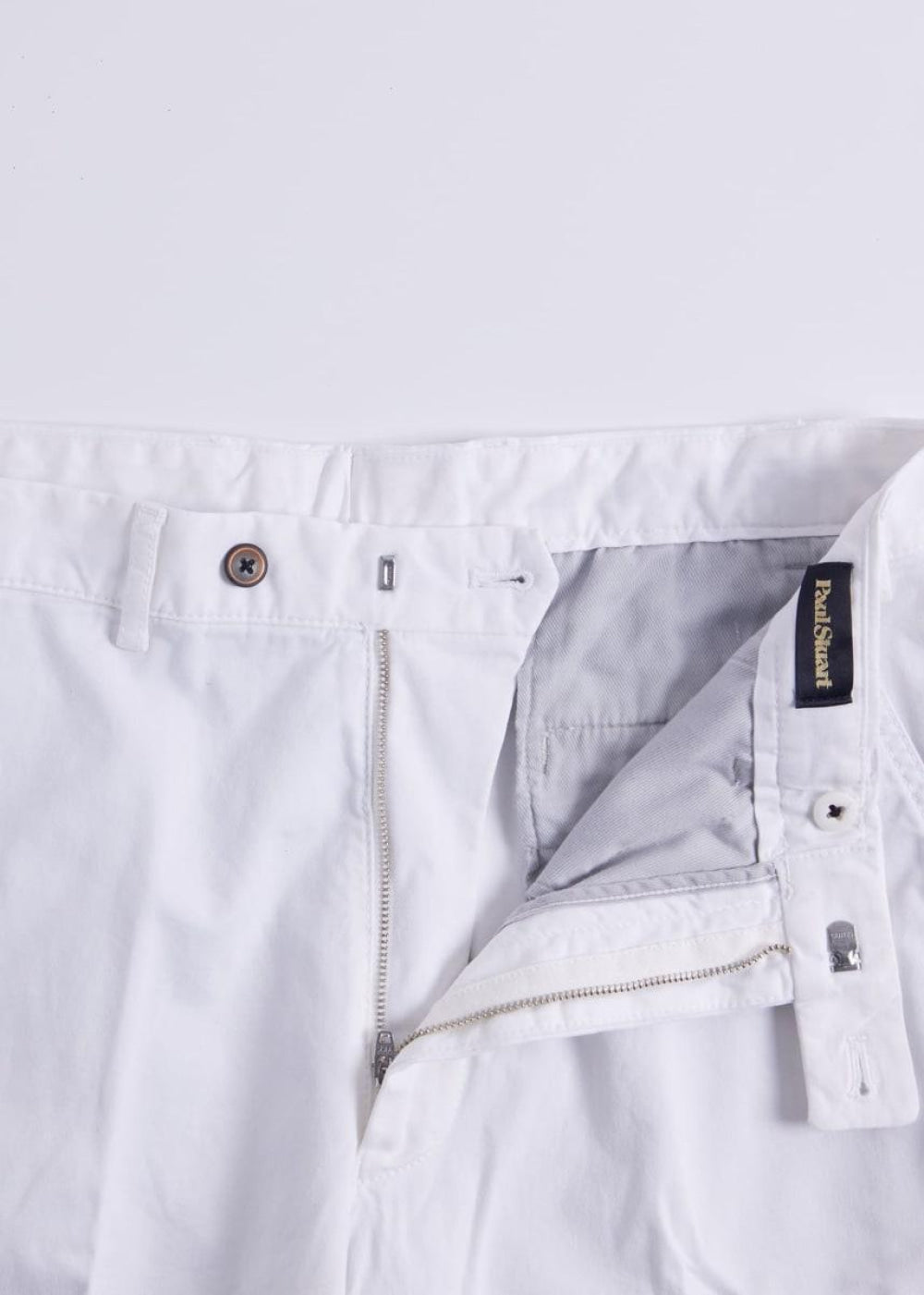 Cotton Tricotine Bermuda Short - Cream - 42 - Bermuda Short