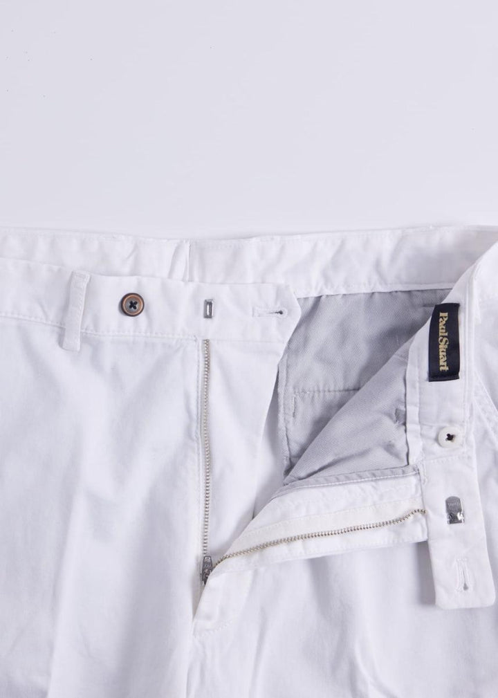 Cotton Tricotine Bermuda Short - Cream - 42 - Bermuda Short