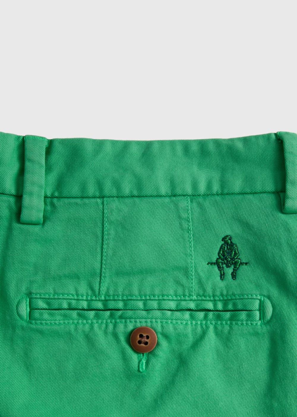Cotton Twill Logo Shirt - Green - Shorts